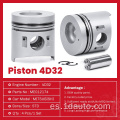 Auto Parts Mitsubishi Engine Piston 4D32 ME012174